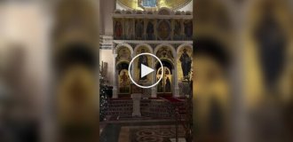 Робот-пылесос вышел на службу в церковь