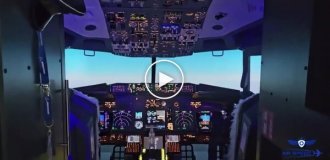 Boeing 737-8 home flight simulator