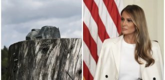 В Словении украли статую Мелании Трамп (4 фото)