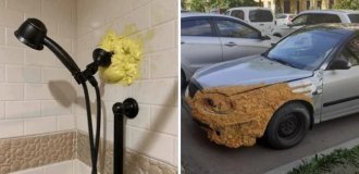 16 funny proofs that polyurethane foam is a miracle plantain that allows you to fix any breakdown (17 photos)