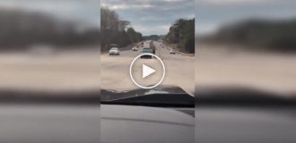 Погоня с применением шипов привела к повреждению линии электропередач