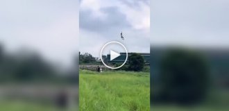 Запуск воздушного змея пошел не по плану