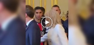 Реакция спортсменов, впервые увидевших вблизи жену Макрона