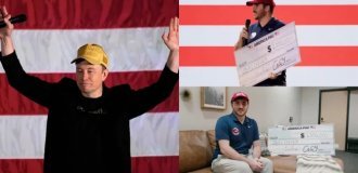 Elon Musk promised to raffle off a million dollars daily among Trump supporters (5 photos + 1 video)