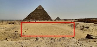Таємничий підземний вхід поряд з пірамідою Хеопса спантеличив археологів (5 фото)