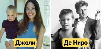 14 архивных снимков знаменитостей с их родителями (15 фото)