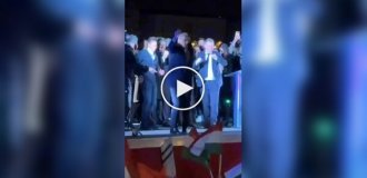 A Hungarian official's playful dance.