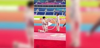 Милый и романтичный момент на Всекитайских паралимпийских играх