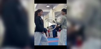 This friendly sparring ended with an unexpected gesture