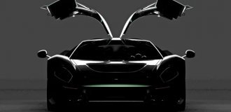 A renowned Italian fashion house is creating its own hypercar with gull-wing doors (2 photos)