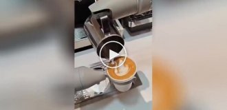 Robot barista in a Chinese library