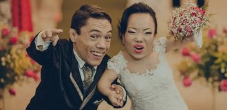 "Любовь побеждает": самые низкие в мире супруги установили мировой рекорд (3 фото)