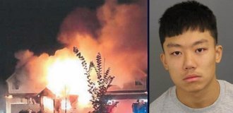An American set fire to a house out of revenge, but got the wrong address (5 photos)
