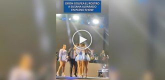 Дрон, снимавший видео, врезался в голову певицы