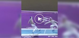 French fencer wins round at Olympics thanks to bunnyhop