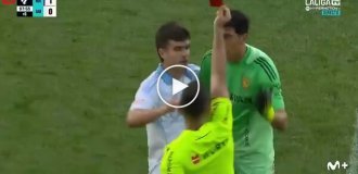Вратарь «Сарагосы» ударил соперника кулаком в лицо во время матча