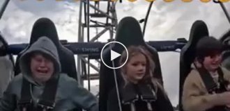 На аттракционе весело не всем