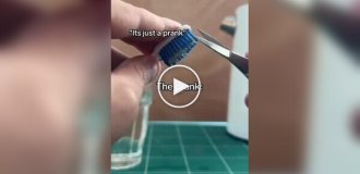 A prank with a toothbrush that went too far