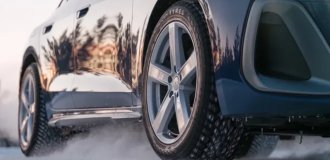 Nokian unveiled the world's first mass-produced tire with retractable studs (4 photos)