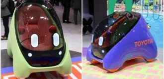Toyota unveiled a concept autonomous electric car for children (5 photos + 1 video)