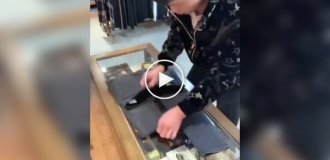 Китайцы показывают как складывать  одежду быстро и компактно