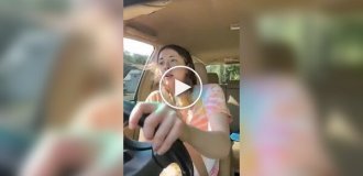 A girl got into an accident during the performance of a hit by Britney Spears while driving