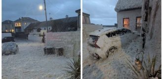 Ирландия утонула в пенной ванне (4 фото + 2 видео)