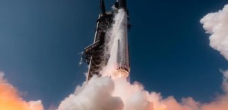 Starship вийшов на випробування: SpaceX протестувала найбільшу ракету в історії (3 фото + відео)