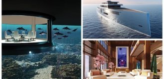 Sea miracle: an innovative megayacht with an underwater room (15 photos + 1 video)