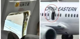 Авіапасажир відкрив аварійний вихід, бажаючи подихати свіжим повітрям (7 фото + 1 відео)