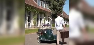 Легендарный микроавтомобиль 1950-х: Messerschmitt KR200 на ходу