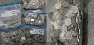 Bargain renovation: a treasure worth $10,000 fell from the ceiling on a woman (6 photos)