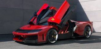 Ferrari presented its most expensive and most powerful hypercar F80 (8 photos + 1 video)