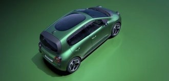 Необычная стеклянная крыша Renault Twingo (3 фото)