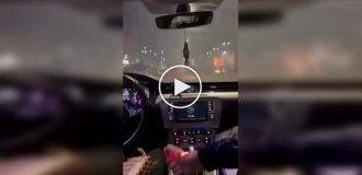 Когда запуск фейерверков из машины превращается в полный хаос