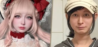 Goddess Lolita with incredibly beautiful appearance turns out to be father of two children (5 photos + 1 video)