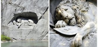 Люцернський лев: свинський жарт ошуканого скульптора (9 фото)