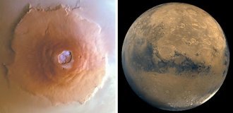 На Марсі в районі екватора вперше помітили водяну іню (9 фото)