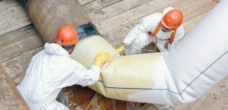 Ingenious way to replace old sewer pipes with new ones (6 photos)