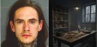 Американец годами грабил могилы, чтобы обставить дом костями и трупами (3 фото + 1 видео)