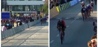 In Portugal, the results of a prestigious bike race were reset due to a ridiculous mistake by the organizers (2 photos + 1 video)