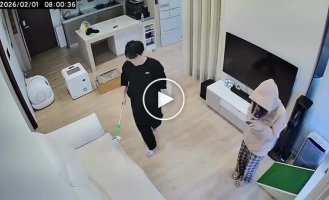 A girl was caught in the epicenter of a domestic tornado