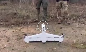Quantix Recon reconnaissance drone produced by the American AeroVironment in Ukraine