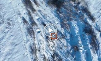 Drone leaves lone Russian soldier unable to walk