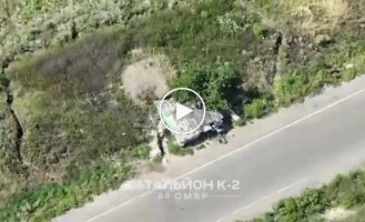 Destruction of the Russian checkpoint in the direction of Soledar-Siversk