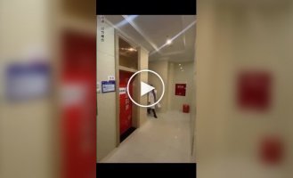 Psychological prank with an elevator