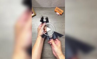 Как сделать летучую мышь из бумаги