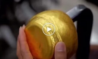 The process of making a gold teapot with your own hands