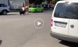 They hit the center of Konstantinovka, Donetsk region
