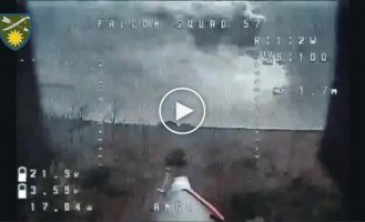 Kamikaze drones destroy enemy infantry fighting vehicles